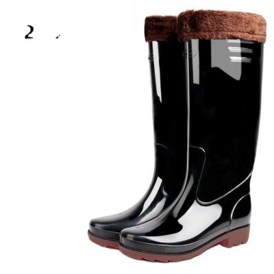 China Fashion Trend Safety PVC Unisex Black Custom Waterproof Rubber Boots Long For Man Barrel Build Along for sale