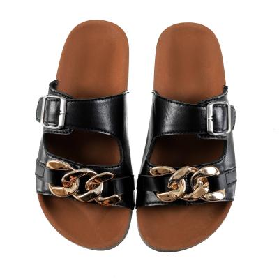 China 2021 Fashion Trend Ladies Flat Sandal Woman Ladies Summer Sandals Outdoor Slippers for sale