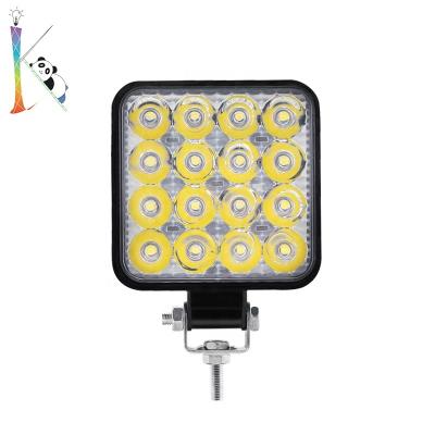 China New KLT Universal Aluminum Ip68 Tractor Square Car Off Road Vehicle Outdoor Led Working Light Automotive 12v 24v Led Work Lights for sale