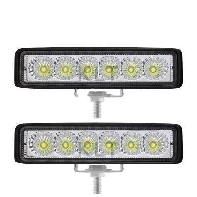 China New Model 18w 6inch Aluminum Car Lighting Projector 3030 Chip Floodlight 12v Led Work Light Suitable For Truck Off-Road Vehicles for sale