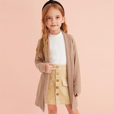 China Wholesale Custom Knitwear Jumper Kids Sweater Cardigan For Girls Kids Autumn Winter Coat Warm Stylish Anti-wrinkle for sale