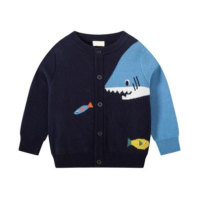 China Baby Boy Cartoon Pattern Girls Anti-Shrink Cardigan Knitting Acrylic Sweaters Children Kids Clothes for sale