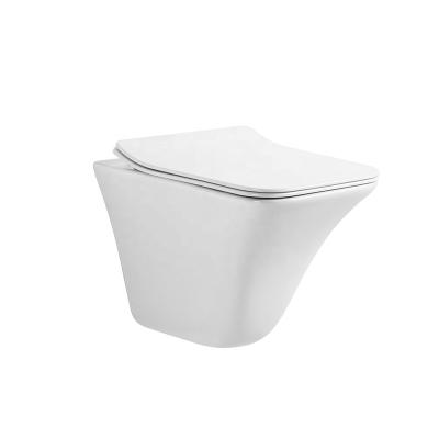 China Chaozhou Factory Modern Bathroom Close Coupled P-trap Down Wall Hung Toilet Wash for sale