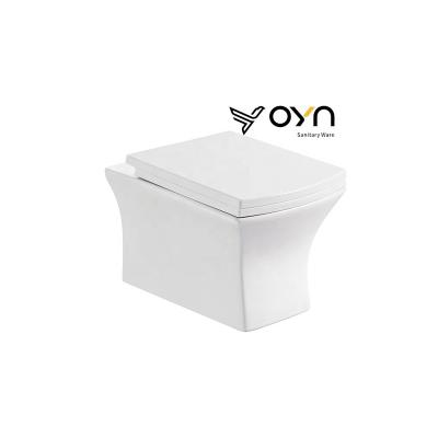 China Chaozhou Modern Bathroom Ceramic WC Standard Flush Wall Hung Toilet for sale