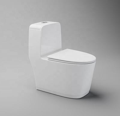 China Patented Modern Style Porcelain Bathroom Wrap Modern Style Floor Standing Ceramic One Piece Toilet for sale