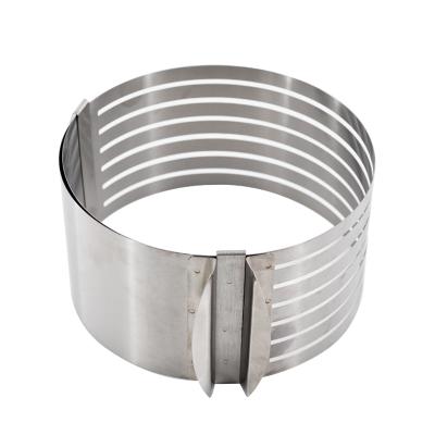 China Viable Heat Resistant Round Cake Ring Stainless Steel Baking Supplies 6 and 8 Inch Mousse for sale