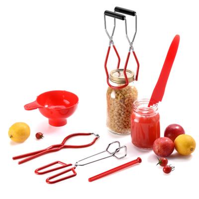 China Sustainable 6 Pcs Set Amazon Hot Selling Multifunctional Pot Lifter Tools Canning Kit for sale