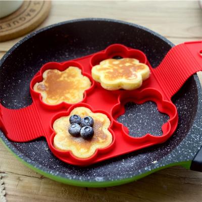 China Hot Sell Kitchen Viable Fried Egg Model Ring Boiled Silicone Eggs Quick Non-Stick Microwave Model Pancake Cooker Egg Tools, Egg Tools for sale