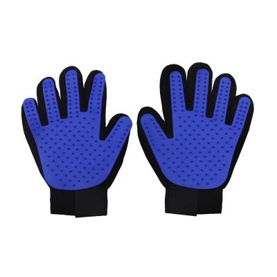 China Viable Hot Selling Dog Pet Grooming Gloves Bath Gloves Pour Massage Brush Pet Supplies for sale