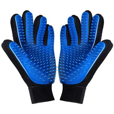 China China Top Quality 255 Tips Dog Pet Grooming Gloves Silicone Made Viable For Pets Hand Brush Pet Hair for sale