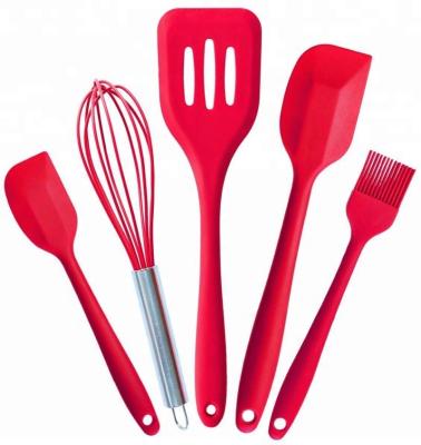 China Disposable Kitchenware Pastry 10 Pcs Silicone Cookware Set Including Spatula, Spoon, Turner-Cookware Set for sale