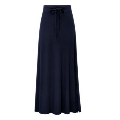 China Breathable Women High Waist With Elastic Band Ribbed Knitted Slim Skirt for sale