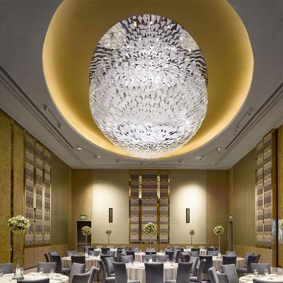 China Modern Guzhen Customize Large Crystal Ceiling Chandelier For Hotel Lobby for sale