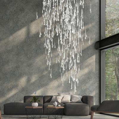 China Wholesale Modern Customize Creative Modern Hotel Lobby Art Gallery Dining Room Chandelier Lighting Rainfall for sale