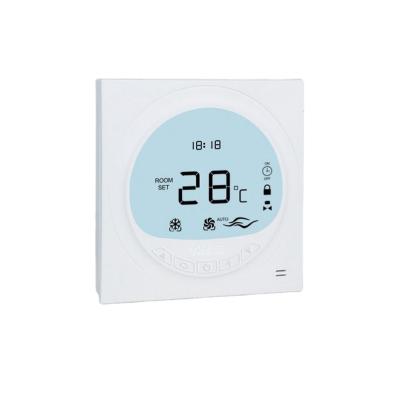 China Modern Digital Room Thermostat For Fan Coil Unit With Large LCD Screen for sale