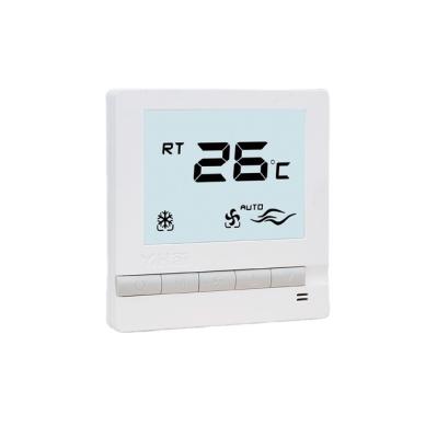 China Modern Cheapest FCU Room Thermostat With Big LCD For Hotel for sale