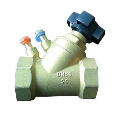 China DN15 DN20 DN25 DN32 DN40 DN50 general brass body 3 static balance valve for sale