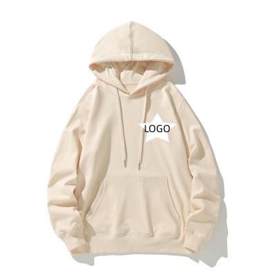 China Oversized French Terry Hoodies Custom Puff Printing Anti-Wrinkle Wholesale Streetwear Pullover Unisex Hoodie for sale