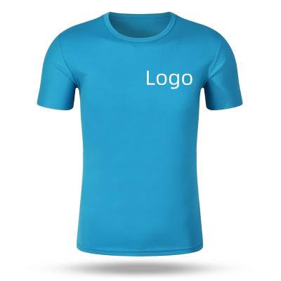 China Wholesale Anti-Wrinkle Polyester T Shirt Sports Use Running Shirts Short Sleeve Men T Shirts Custom Design Blank Logo T Shirts for sale