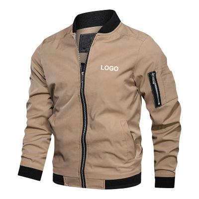 China 2022 High Quality Custom Made Men's Autumn Winter Long Sleeve Windproof Sleeve Jacket Casual Bomber Jacket QUICK DRY for sale