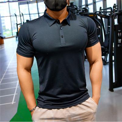 China QUICK DRY high quality men's sport golf T-shirt business unified white custom printed logo dry suitable polo shirts for men for sale