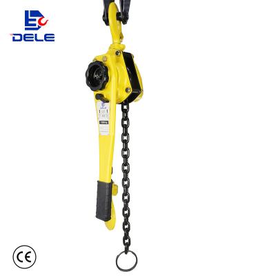 China DPC manual lever block 1.5ton hoist with G80 lift chain Small lift chain hoist for sale