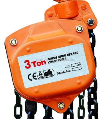 China Building Material Shops 2 Ton Chain Block , 3 Ton Hand Chain Hoist for sale