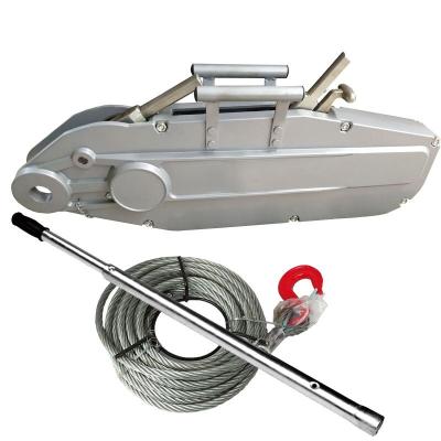 China Building Material Stores TIRFOR Wire Rope Traction Hand Winch 0.8T 1.6T 3.2T 5.4T for sale