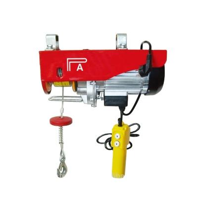 China Best selling mini electric hoist pa500 pa1000 100kg mini single/double hook wire rope hoist CE standard electric winch for sale