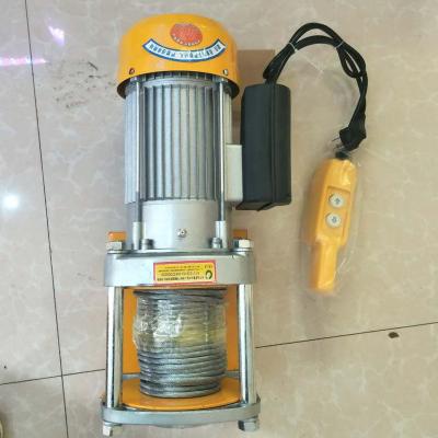 China Building Material Shops 300/600lgs Electric Winch Mini Lifting Wire Rope Hoist 220/380V for sale