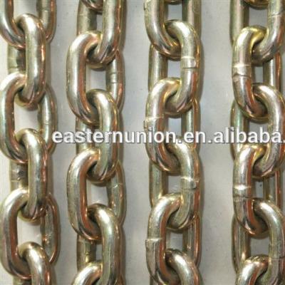 China High Intensity Galvanized Steel Transmission Chain Grade 80 Chain, Steel Link Chain, Hardened Steel Chain for sale