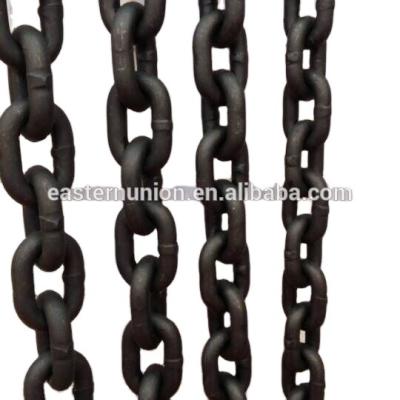 China Chain hoist standard black g80 load lifting chain for lifting for sale