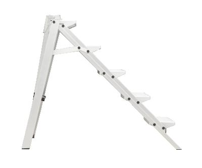 China New Design Supermarket Folding Ladders Factory Price Steel Material Step Ladder for sale