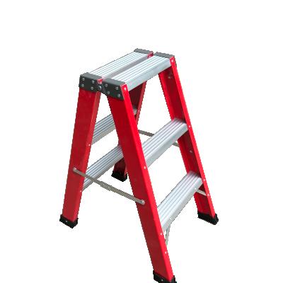 China Insulation Ladders High Strength Heavy Duty Fiberglass Ladders Insulation Combination Step Single Straight Extension Ladder for sale