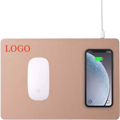 China Notoo Gaming Mat Leather Multi-Function Multi-Function Laptop Protective Mouse Pad Radio Fast Charging Desk for sale