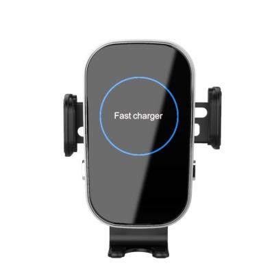 China New 15W Mouth Air Electric Car QI Auto Fast Charging Mobile Phone Radio Car Charging Charger Smart Car Mount for sale