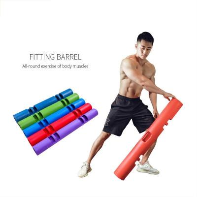 China Weightlifting Yongyue Strength Training Tubing TPR Material VIPR Functional Rubber Power For Gym Training Barrel For Motion Loaded Training for sale