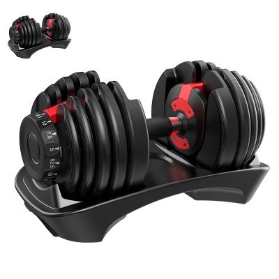 China Goods IN STOCK Dropshipping Home Gym Equipment 24KG 52.5LB 40KG 90LB Adjustable Dumbbell Set Fitness Equipment 552 1090 Dumbbell Set for sale