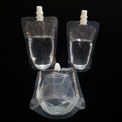 China Custom Plastic Clear Moisture Proof Hand Sanitizer Alcohol Refill Bag Packaging Pouches With Spout for sale