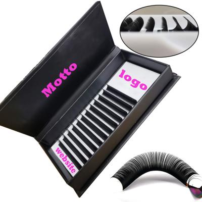 China 0.15 mm D 8-15 mm Long Natural Loop Mix Tray Individual Eyelash Extension Silk Eye Lashes Eyelash Extensions for sale