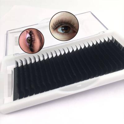 China 0.18mm C Long Natural Curl 8-15mm Mixed Classic Individual Lashes Wholesale Silk Individual Eyelash Extension for sale