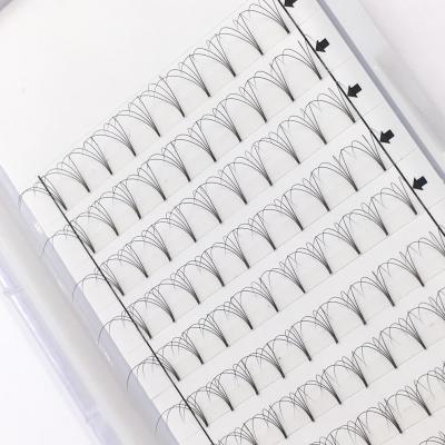 China Natural Long Glue Lash Extension Private Label Soft Storage Eyelashes Cardboard Pre Made Fans Big Tray for sale