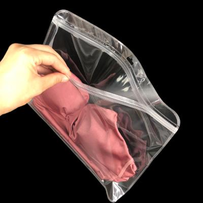 China Recyclable Plastic Garment Bag Garment Bags Spot Full Colors Clear Ziplock Bag For Underwear for sale