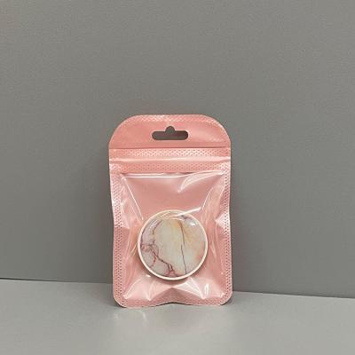 China High Quality Clear Rose Tote Bag With Transparent Zipper Gift Pouch Laminated Plastic Bags Starburst Mylar Customized Packaging for sale