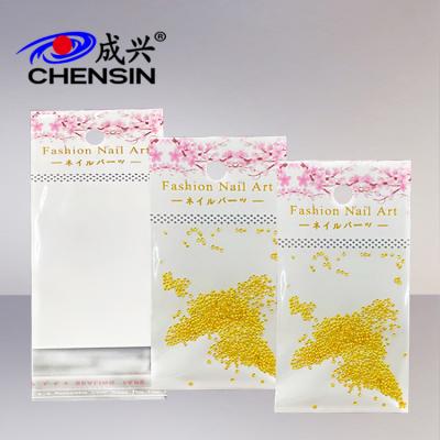 China FASHION NAIL ART Japanese self-adhesive bag ornament diamond nail bag moisture-proof powder cherry blossoms and pink Korean cute clip main bag for sale