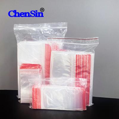 China Moisture Proof Transparent Custom Printed Single Lock Plastic Bag Self Zip Lock Bag Waterproof Biodegradable LDPE Ziplock Bag for sale