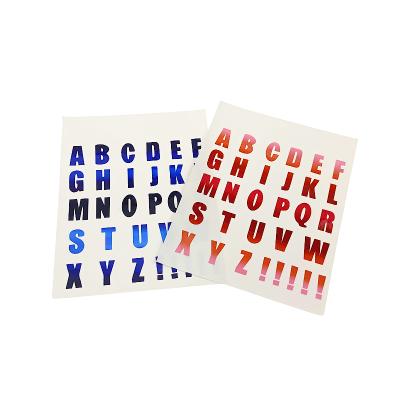 China Self-adhesive custom vinyl alphabet stickers letters alphabet sticker label for book laptop for sale