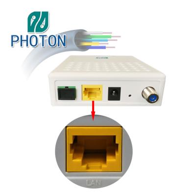 China FTTH Photon Fiber Optic Network 1GE GEPON CATV EPON ONU With RF for sale