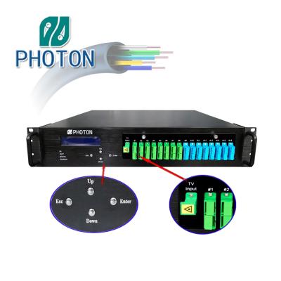 China FTTH 22dBm EDFA 16 Ports Optical Amplifier With WDM for sale