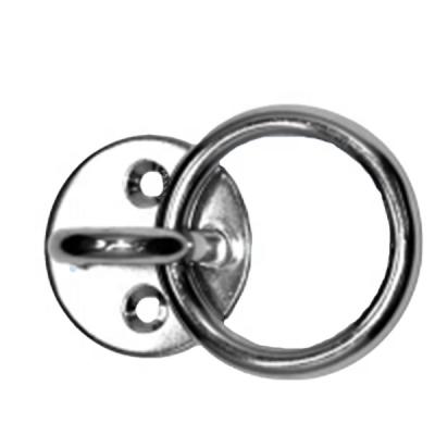 China 316 Stainless Steel 316 Stainless Steel Eye Plate Round With Ring Stamped And Welded 5x33mm for sale